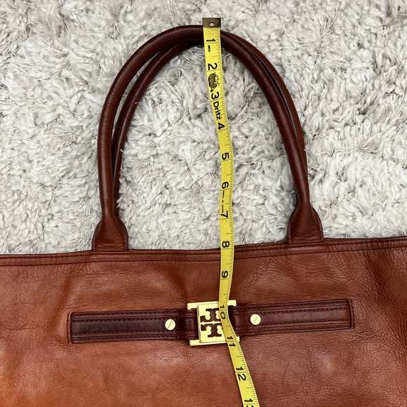 Vintage Tory Burch Brown Leather Tote Bag - Picture 6 of 14